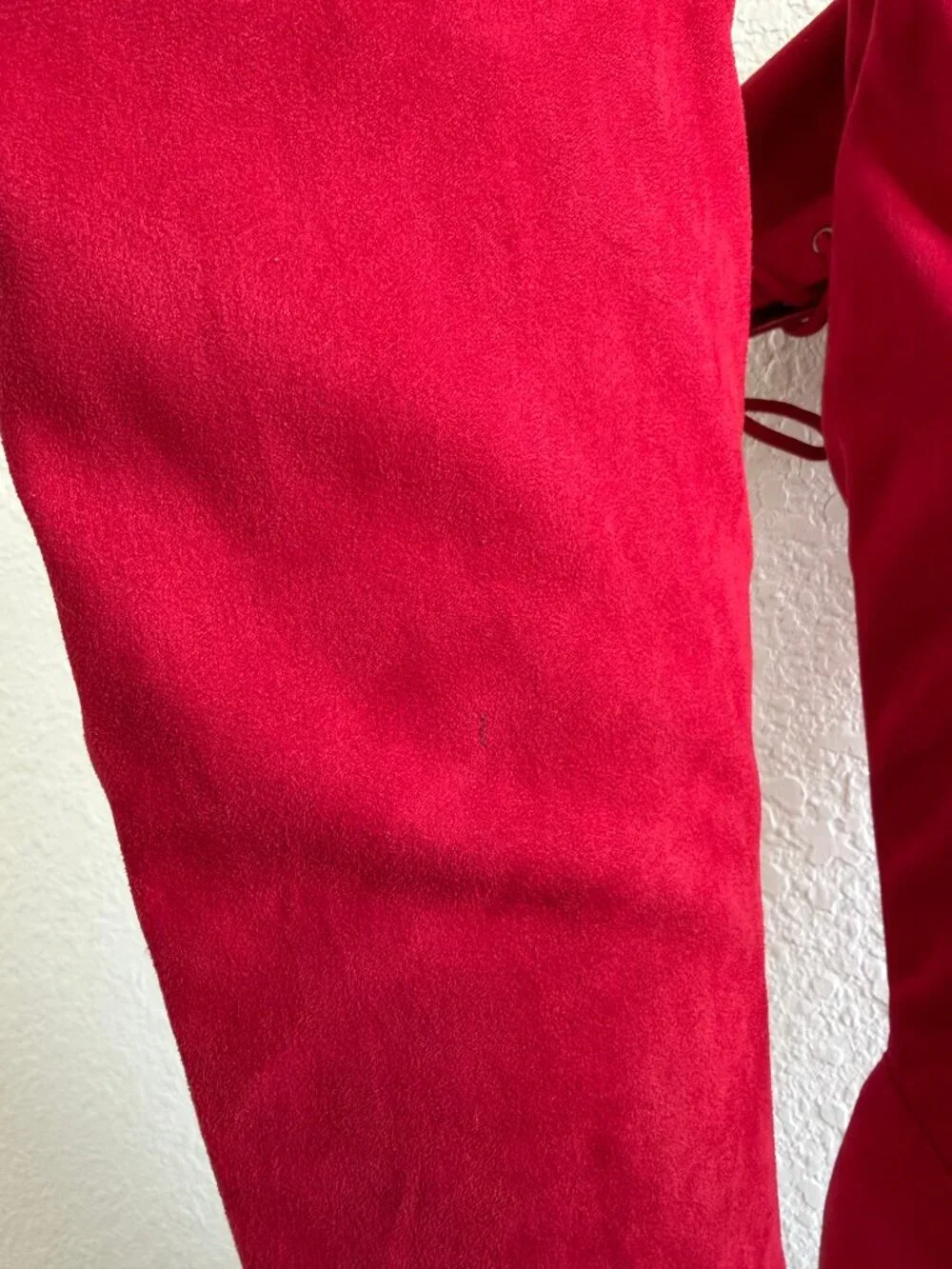 Torrid Bright Red Suede-Like Over the Knee Boots - Size 8